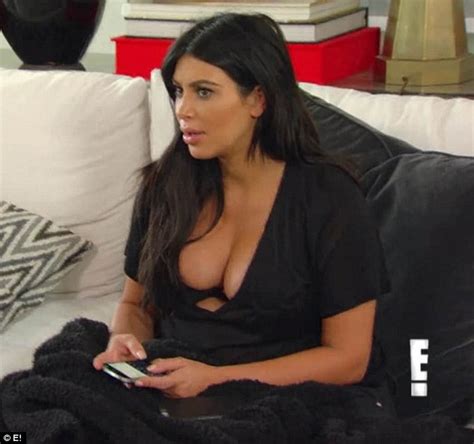 Kim Kardashian Gives Eyeful Of Her Bosom With Kris Jenner In Kuwtk