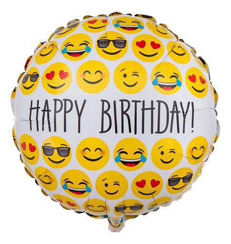 Emoji Ballon Smileys Happy Birthday Geburtstag Gratulieren
