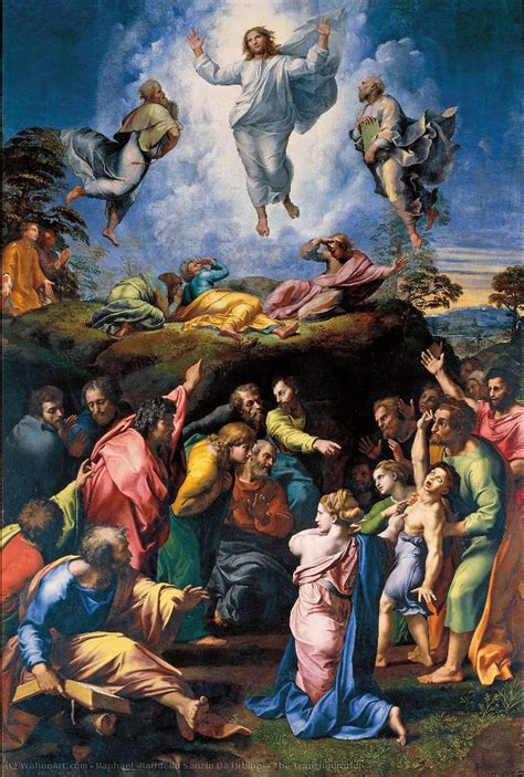 Paintings Reproductions The Transfiguration 1520 By Raphael