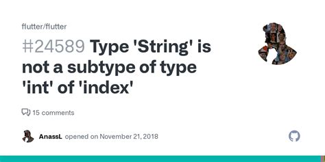 Flutter Type String Is Not A Subtype Of Type Int Of Index Phpout My