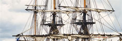 Vintage Sailing Ship Mast Ropes And Tackle Tall Ship Rigging Mast