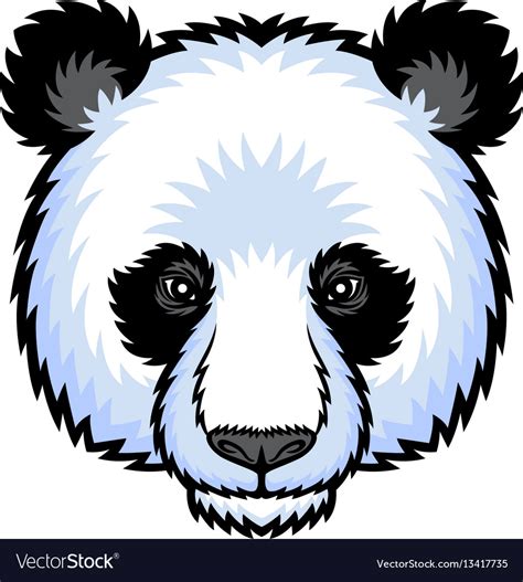 Panda Head Logo Royalty Free Vector Image VectorStock
