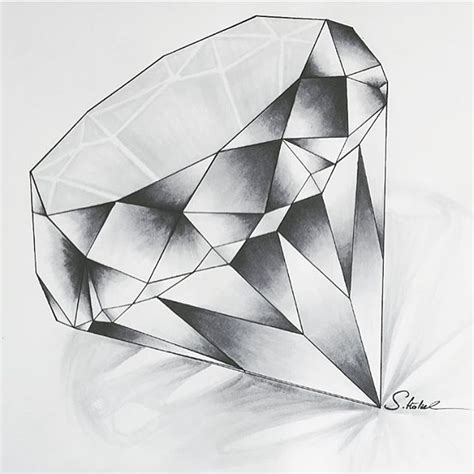 Diamond Drawing Pic Drawing Skill