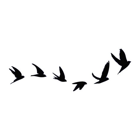 Flying Birds Big Sizes Reusable Stencil Or Self Adhesive Stencil Home