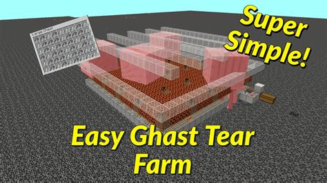 Easiest Automatic Ghast Tear Farm Minecraft 117 Tutorial Creepergg