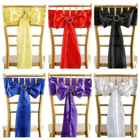 Matte Satin Chair Sashes Pack Of 10 Event Decor Canada