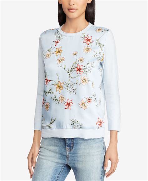 Lauren Ralph Lauren Floral Print Sweater Macys