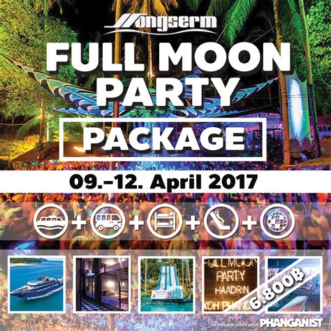 The moons waxing and waning has formed the basis for calendars across continents and cultures. Songserm FULL MOON PARTY Package #songserm #fullmoon # ...