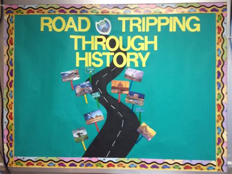 Road Trip Bulletin Board For Social Studies Classroom Crafts