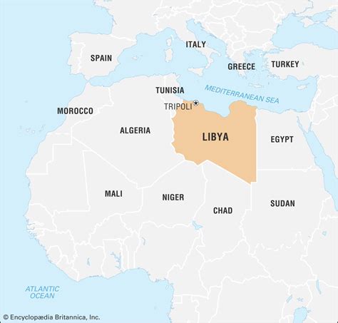 Where Is Libya On A Map Islands With Names