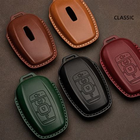 Leather Car Key Case Cover For Lincoln Mkc Mkz Mkx Mkt Mks Nautilus