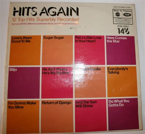 Vintage 1969 Andhits Again 1960s Beatpop Compilation Songs 12 Vinyl Lp