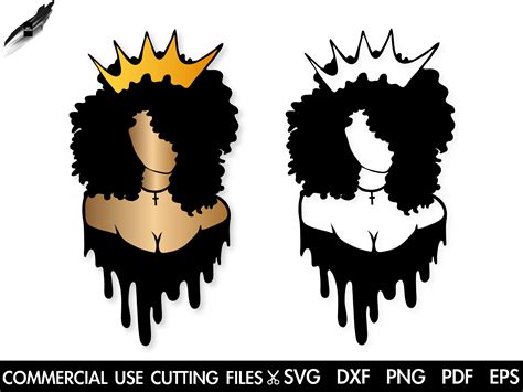 Queen Shirt Svg Cut File Queen Drippin Svg Black Queen Svg Queen Svg