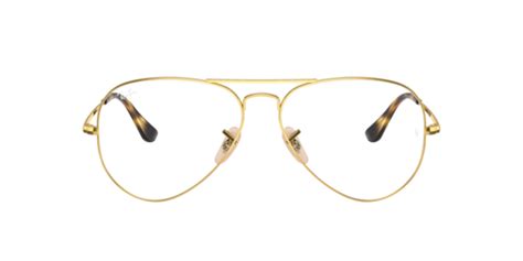 Ray Ban Rb6489 Aviator Optics Gold Eyeglasses ® Free Shipping