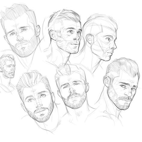 Some More Or Less Successful Study Sketches Of The Same Subject Man
