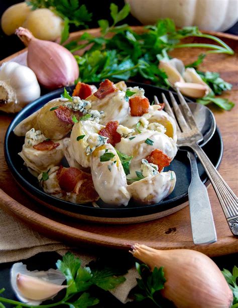 Warm Potato Salad With Blue Cheese And Bacon Culinary Cool
