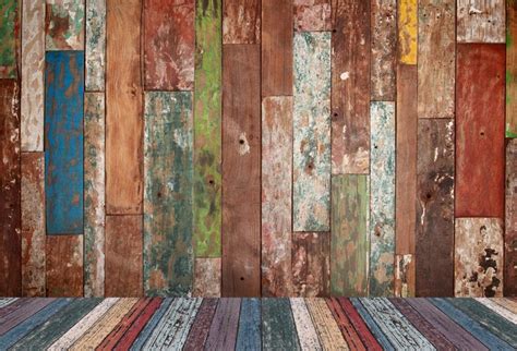 Laeacco Vintage Wooden Wall Background 10x7ft Rustic Vinyl