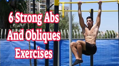 6 Strong Abs And Obliques Exercises On Pullup Bar Youtube