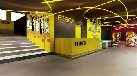 Fitbox L Gym On Behance Fitness Design Gym Design Club Design Retail