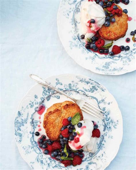 Lemon Shortcakes With Basil Berries Recipe Recipe Egg Free Desserts Berries Recipes Berry