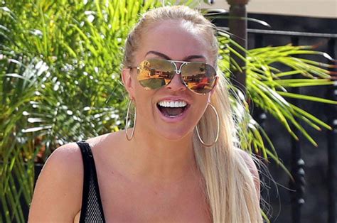 aisleyne horgan wallace big brother legend strips to cleavage popping bikini daily star