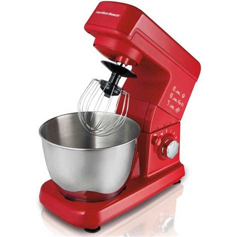 Hamilton Beach 3 5 Quart Orbital Stand Mixer Red Model 63328