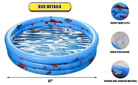 Neoformers Kiddie Pool 3 Rings Inflatable Swimming Pool