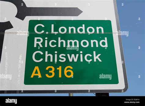 Routes Road Direction Sign Uk Hi Res Stock Photography And Images Alamy