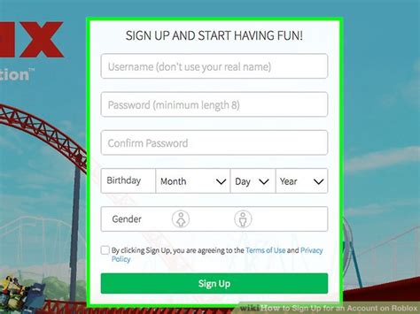 How To Sign Up For An Account On Roblox 6 Steps With Pictures
