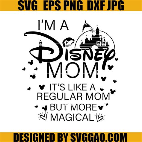 Im A Mom Svg Magical Castle Svg Disney Mom Svg