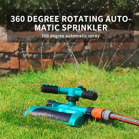 360 Degree Automatic Garden Sprinklers Irrigation Watering Grass Lawn