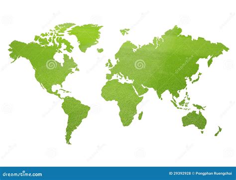 Mappa Di Mondo Verde Illustrazione Di Stock Illustrazione Di Isolato