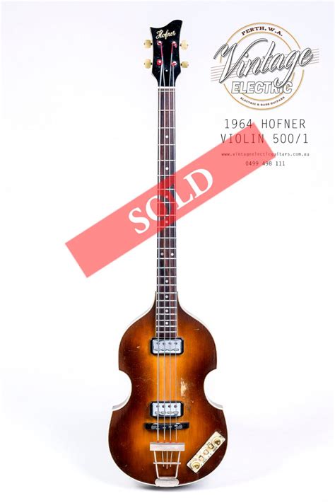 1964 Hofner 500 1 Violin Bass Vintage Electric