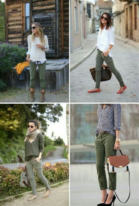 Olive Green Pants Womens Outfit Dyan Rhea
