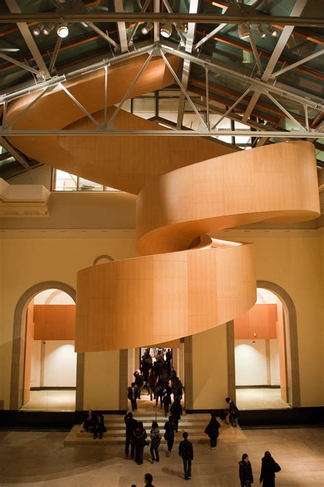 Frank Gehry Designed Spiral Staircase In The Walker Court Of The Art Gallery Of Ontario Concrete