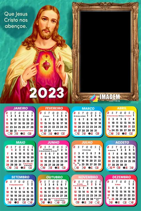 Calendário 2023 Religiosos Em Png Para Foto Moldura Grátis Imagem Legal