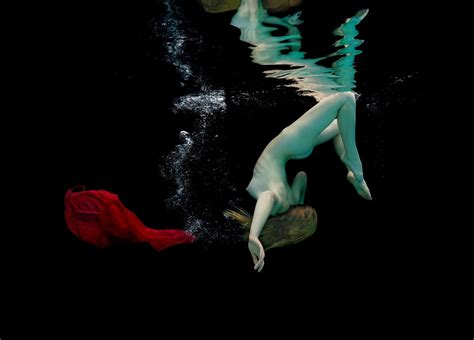 Alex Sher Garden Pool Underwater Nude Photograph Print On Paper