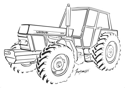 John Deere Traktor Z Przyczepą Kolorowanka Pcmigtool