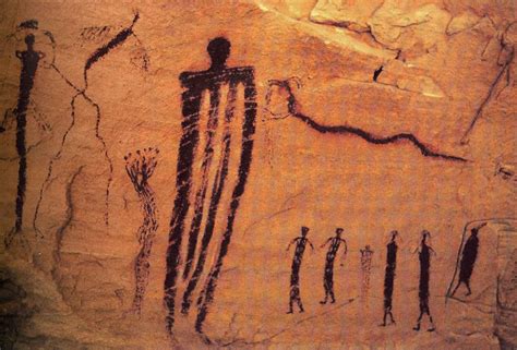 Ancient Cave Painting Sego Canyon Utah Cave Painting Ancient