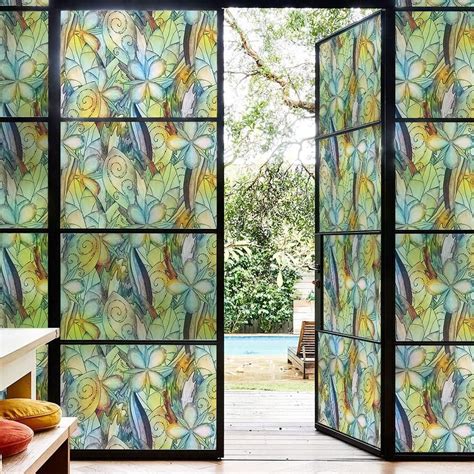 Transform your windows from ordinary to extraordinary. Static Cling Decorative Window Film Vinyl Non Adhesive ...
