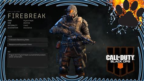 Character Review Black Ops 4 Firebreak Youtube