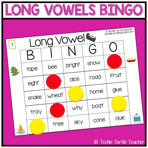 Phonics Game Long Vowel Sounds Bingo Decoding And Fluency Practice