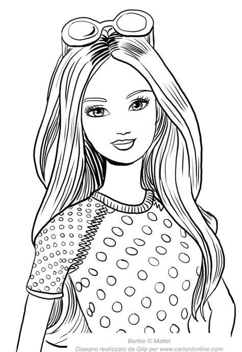 Dibujo De Barbie Para Imprimir Dibujos Para Pintar Y Colorear