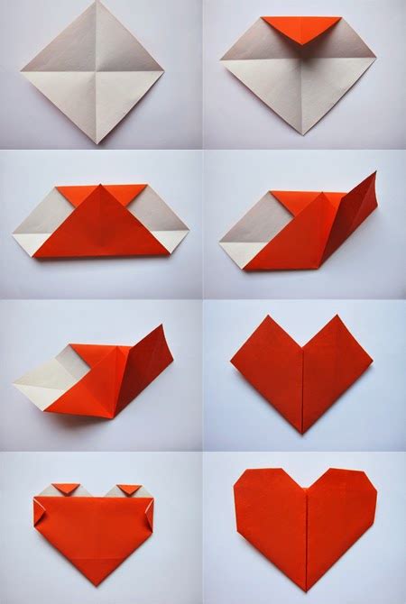 Easy Origami Heart For Kids Craft Art Ideas