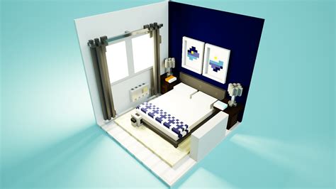 Magicavoxel Test Bedroom On Behance