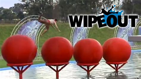 Top 5 Big Red Ball Fails Wipeout Youtube