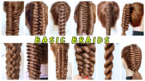 12 Basic Braids From Easy To Intricate 😍 How To Braid For Beginners