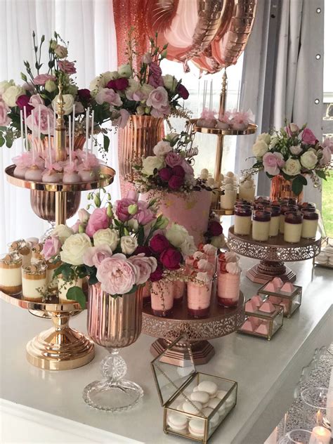 Fabulous Pink And Gold 30th Birthday Party Dessert Table Styling And