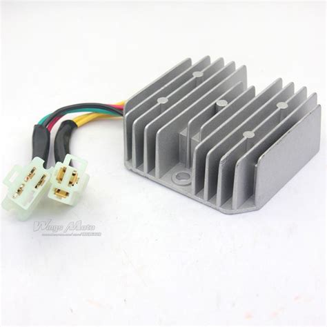 Lifan engine 5 pin cdi. GY6 50 150cc Scooter Voltage Regulator Rectifier 6 Wires ...
