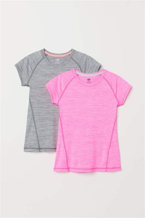 2 Pack Sports Tops Tops Pink Kids Fashion